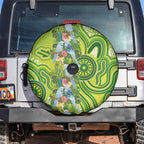Budgerigar Australia Spare Tire Cover Aussie Common Parakeet Indigenous Art - Aussie Hoodie