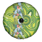 Budgerigar Australia Spare Tire Cover Aussie Common Parakeet Indigenous Art - Aussie Hoodie