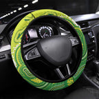 Budgerigar Australia Steering Wheel Cover Aussie Common Parakeet Indigenous Art - Aussie Hoodie