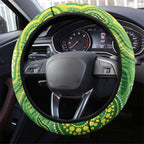 Budgerigar Australia Steering Wheel Cover Aussie Common Parakeet Indigenous Art - Aussie Hoodie