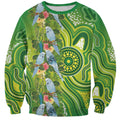 Budgerigar Australia Sweatshirt Aussie Common Parakeet Indigenous Art - Aussie Hoodie
