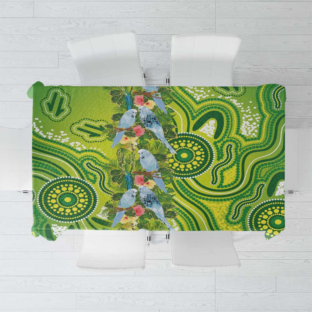 Budgerigar Australia Tablecloth Aussie Common Parakeet Indigenous Art - Aussie Hoodie