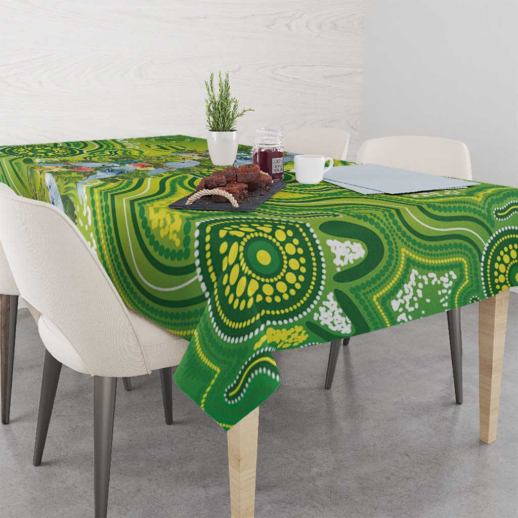 Budgerigar Australia Tablecloth Aussie Common Parakeet Indigenous Art - Aussie Hoodie