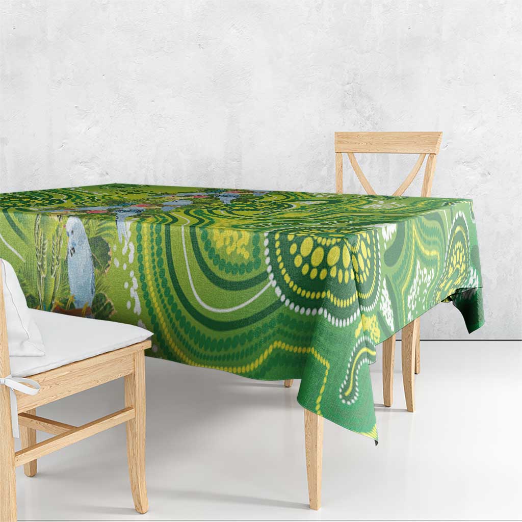 Budgerigar Australia Tablecloth Aussie Common Parakeet Indigenous Art - Aussie Hoodie