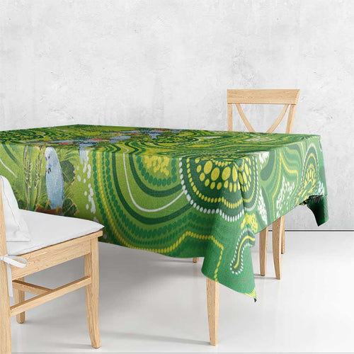 Budgerigar Australia Tablecloth Aussie Common Parakeet Indigenous Art - Aussie Hoodie