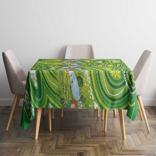 Budgerigar Australia Tablecloth Aussie Common Parakeet Indigenous Art - Aussie Hoodie