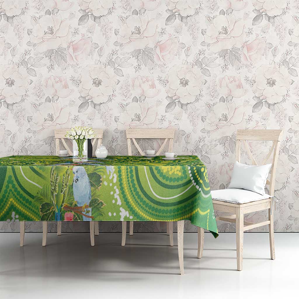 Budgerigar Australia Tablecloth Aussie Common Parakeet Indigenous Art - Aussie Hoodie