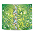Budgerigar Australia Tapestry Aussie Common Parakeet Indigenous Art - Aussie Hoodie