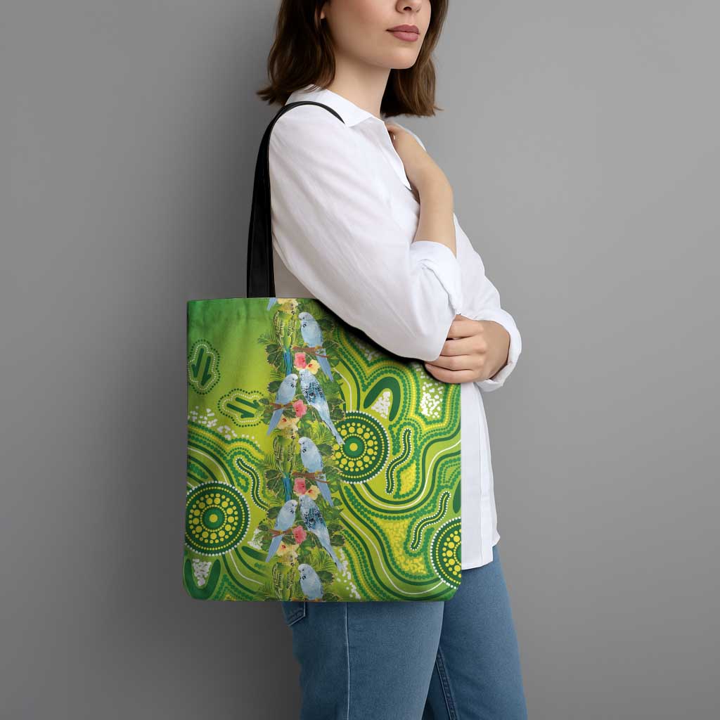 Budgerigar Australia Tote Bag Aussie Common Parakeet Indigenous Art - Aussie Hoodie