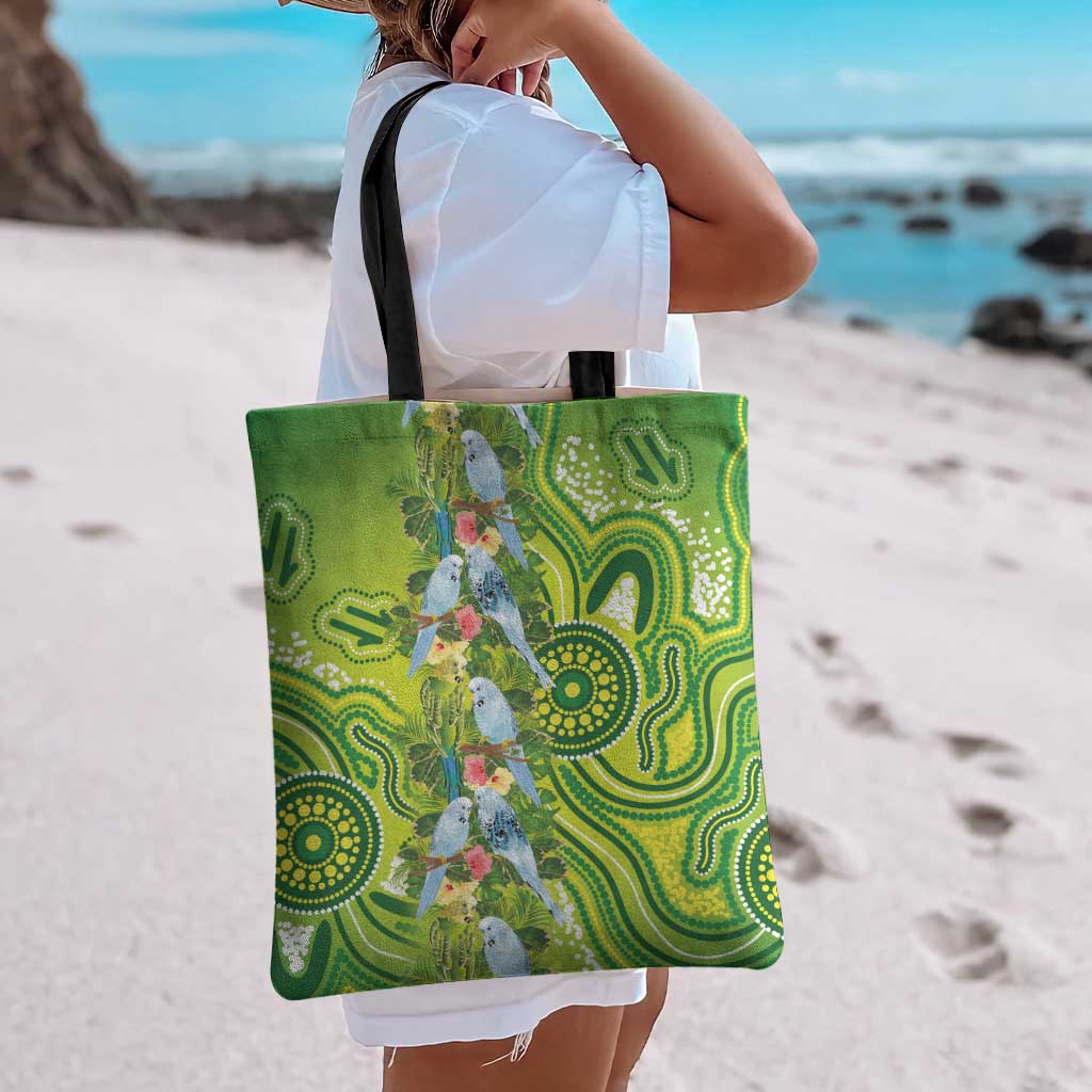 Budgerigar Australia Tote Bag Aussie Common Parakeet Indigenous Art - Aussie Hoodie