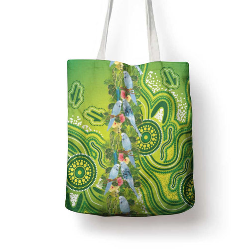 Budgerigar Australia Tote Bag Aussie Common Parakeet Indigenous Art - Aussie Hoodie
