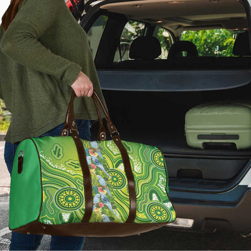 Budgerigar Australia Travel Bag Aussie Common Parakeet Indigenous Art - Aussie Hoodie