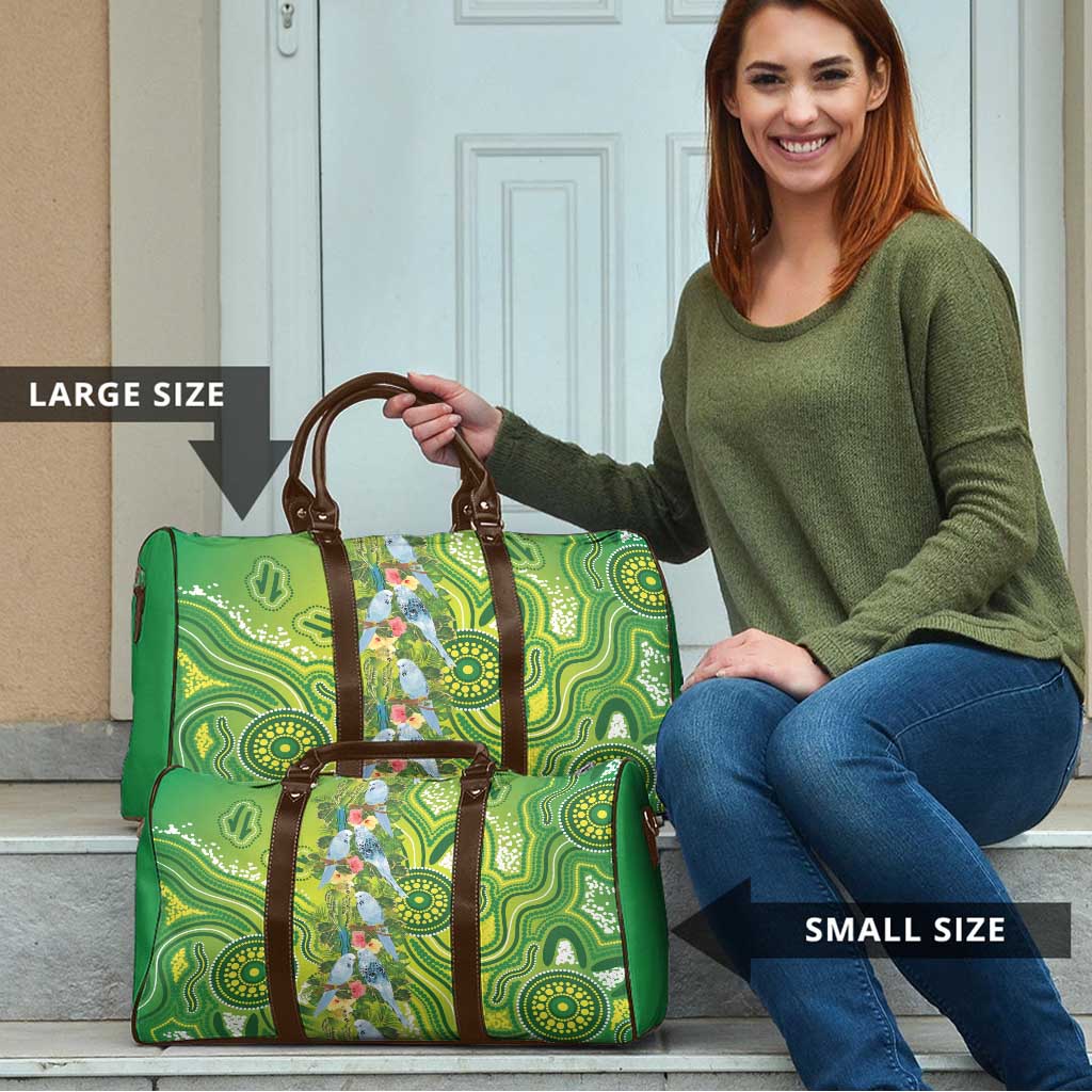 Budgerigar Australia Travel Bag Aussie Common Parakeet Indigenous Art - Aussie Hoodie