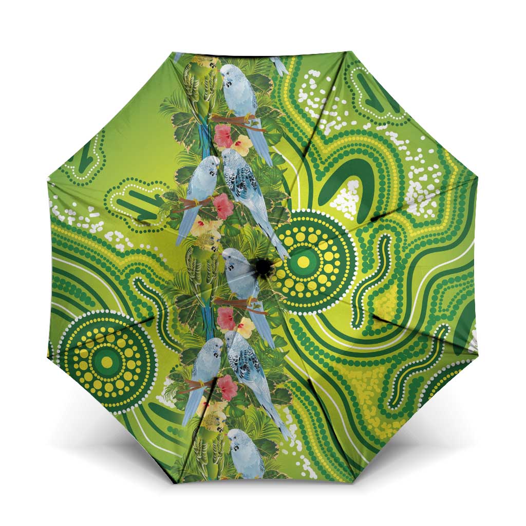 Budgerigar Australia Umbrella Aussie Common Parakeet Indigenous Art - Aussie Hoodie