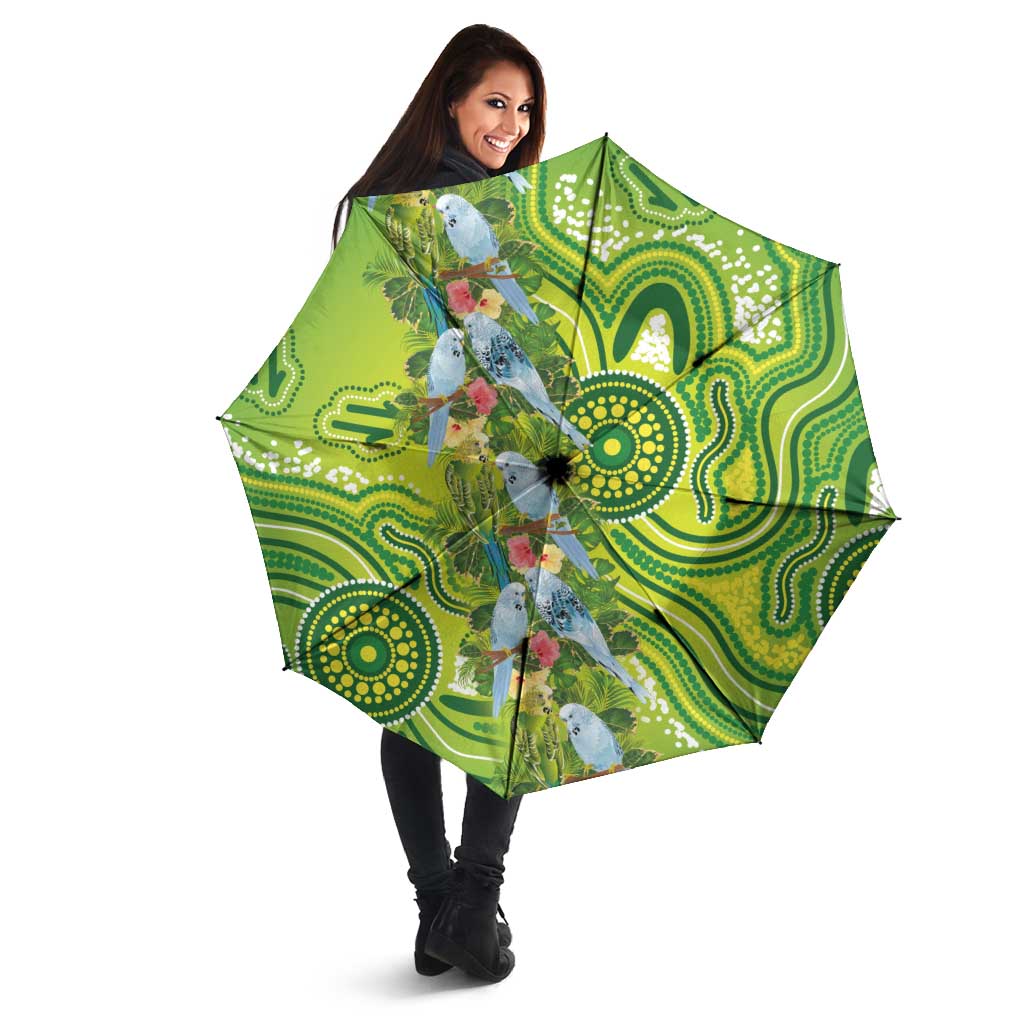 Budgerigar Australia Umbrella Aussie Common Parakeet Indigenous Art - Aussie Hoodie