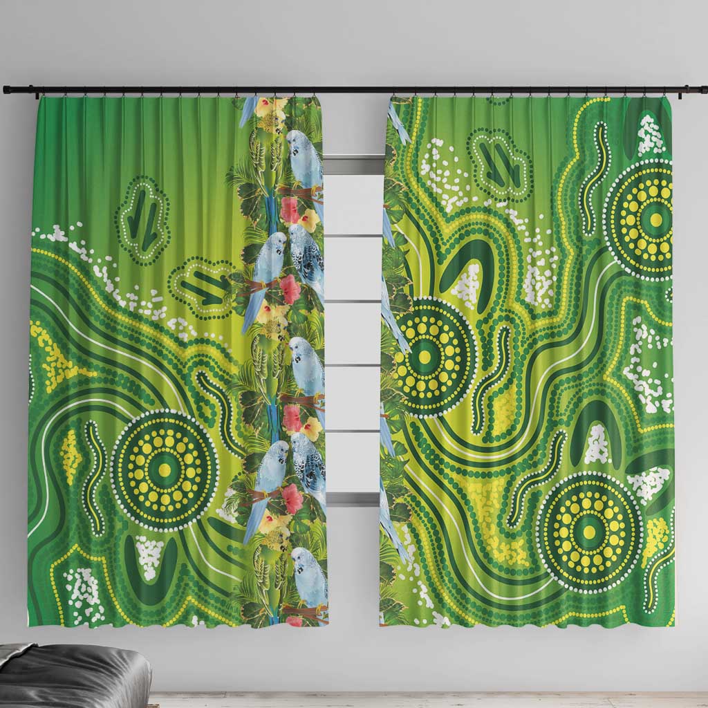 Budgerigar Australia Window Curtain Aussie Common Parakeet Indigenous Art - Aussie Hoodie