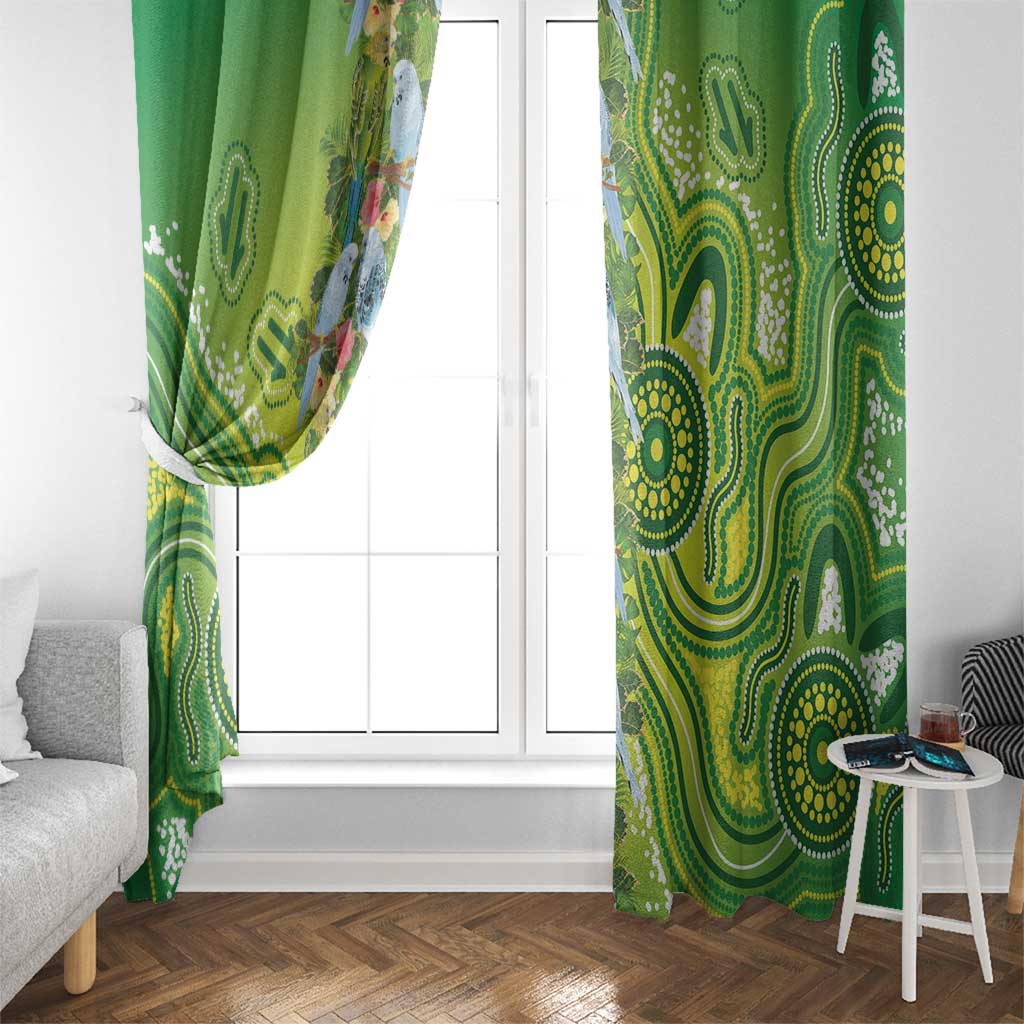 Budgerigar Australia Window Curtain Aussie Common Parakeet Indigenous Art - Aussie Hoodie