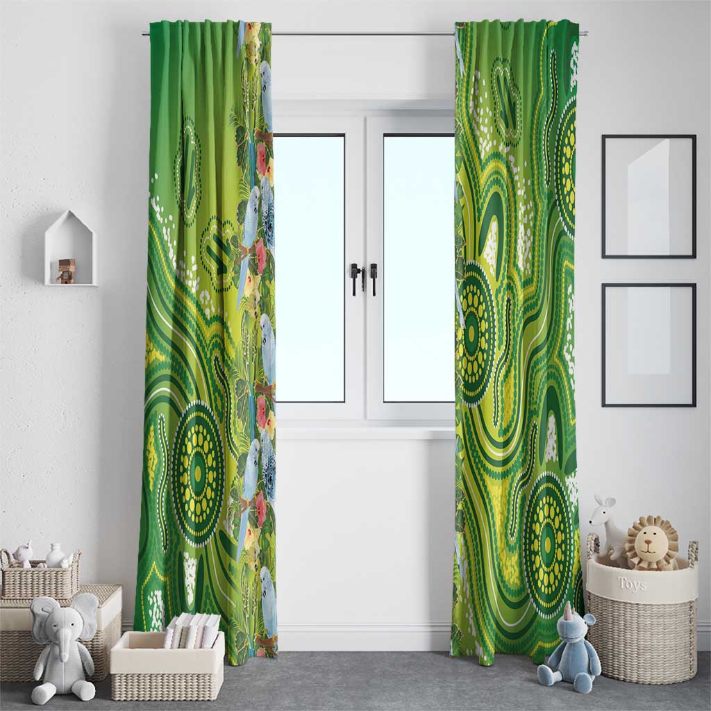 Budgerigar Australia Window Curtain Aussie Common Parakeet Indigenous Art - Aussie Hoodie