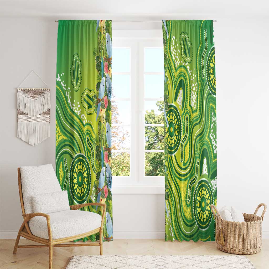 Budgerigar Australia Window Curtain Aussie Common Parakeet Indigenous Art - Aussie Hoodie