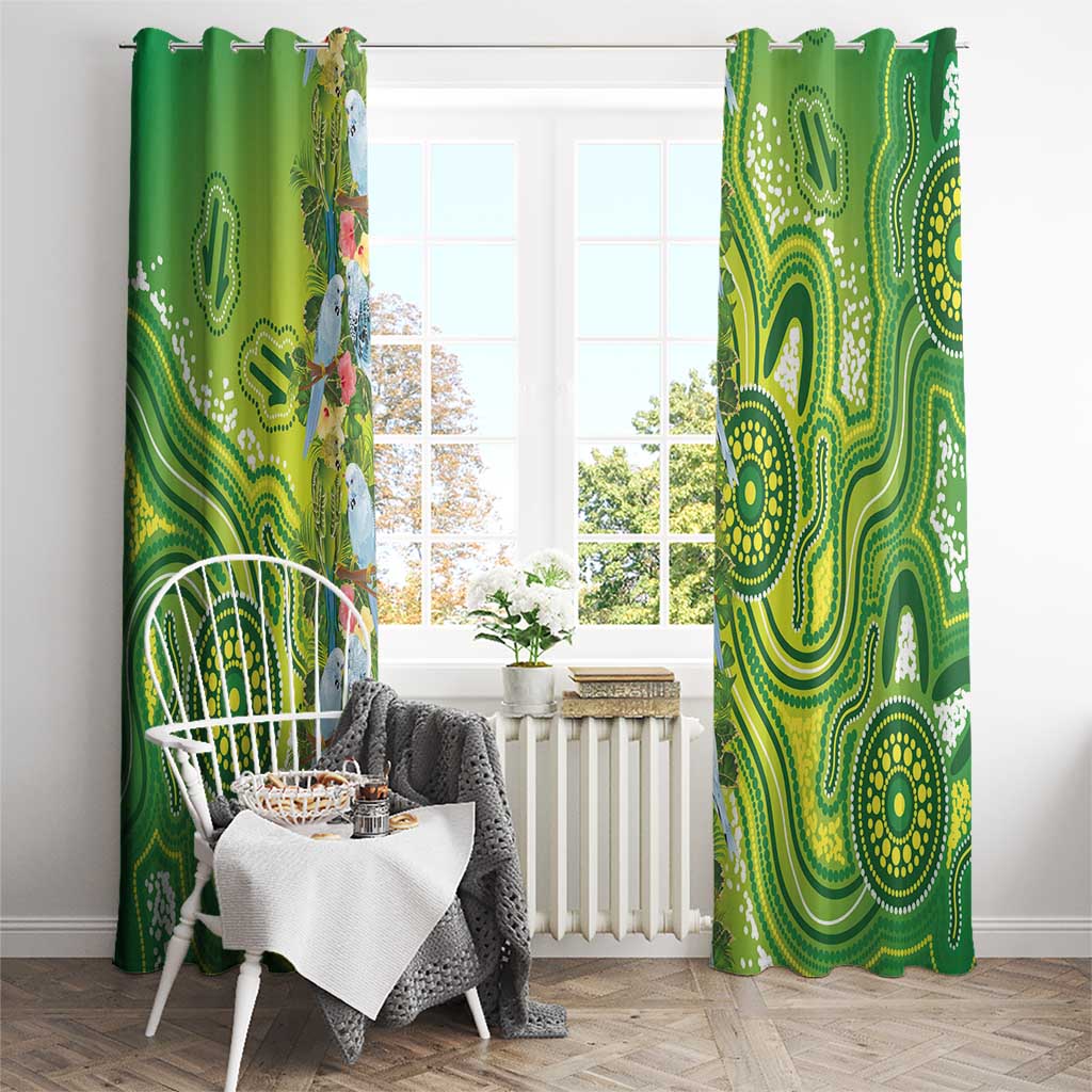 Budgerigar Australia Window Curtain Aussie Common Parakeet Indigenous Art - Aussie Hoodie