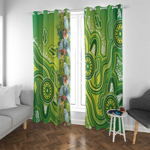 Budgerigar Australia Window Curtain Aussie Common Parakeet Indigenous Art - Aussie Hoodie