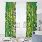 Budgerigar Australia Window Curtain Aussie Common Parakeet Indigenous Art - Aussie Hoodie