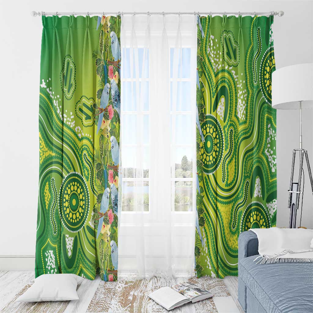 Budgerigar Australia Window Curtain Aussie Common Parakeet Indigenous Art - Aussie Hoodie
