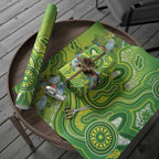Budgerigar Australia Wrapping Paper Aussie Common Parakeet Indigenous Art - Aussie Hoodie