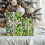 Budgerigar Australia Wrapping Paper Aussie Common Parakeet Indigenous Art - Aussie Hoodie