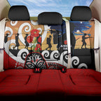 New Zealand Waitangi And ANZAC Day Back Car Seat Cover Aotearoa Maori Tiki With Last Post