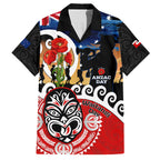 New Zealand Waitangi And ANZAC Day Hawaiian Shirt Aotearoa Maori Tiki With Last Post