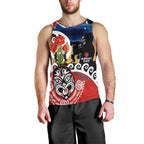 New Zealand Waitangi And ANZAC Day Men Tank Top Aotearoa Maori Tiki With Last Post