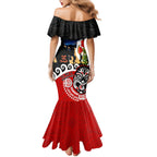 New Zealand Waitangi And ANZAC Day Mermaid Dress Aotearoa Maori Tiki With Last Post