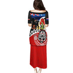 New Zealand Waitangi And ANZAC Day Puletasi Aotearoa Maori Tiki With Last Post