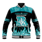 Personalised BBL Brisbane Heat Baseball Jacket 2nd Champions 2024 New History