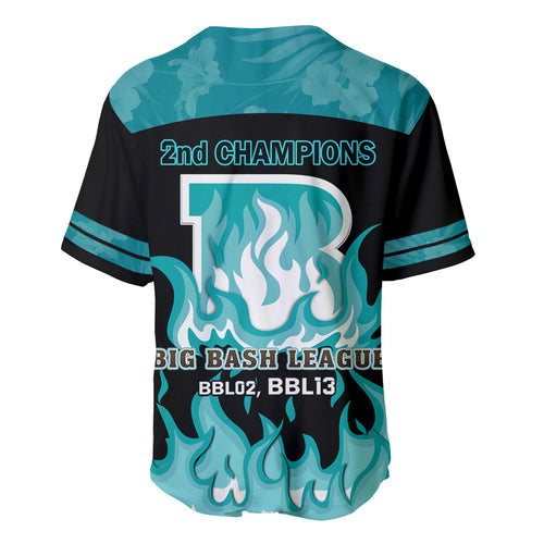 Personalised BBL Brisbane Heat Baseball Jersey 2nd Champions 2024 New History