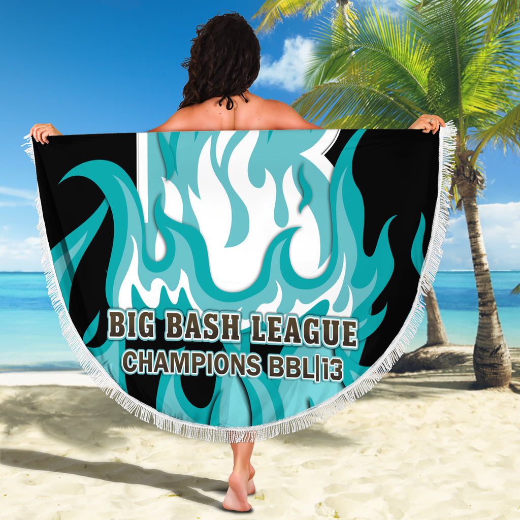 Personalised BBL Brisbane Heat Beach Blanket 2nd Champions 2024 New History