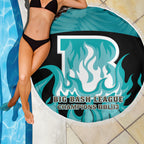 Personalised BBL Brisbane Heat Beach Blanket 2nd Champions 2024 New History