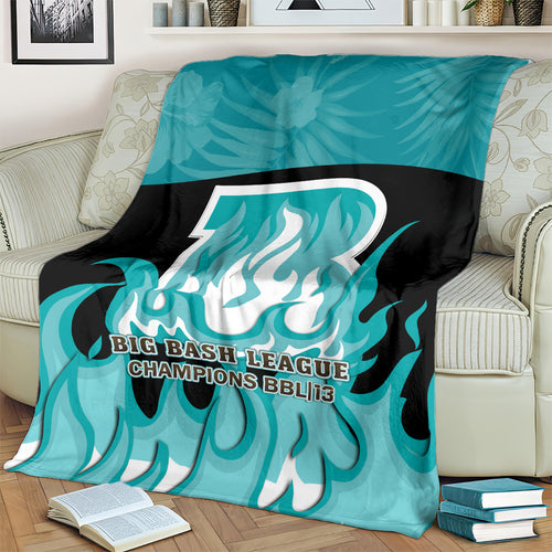 Personalised BBL Brisbane Heat Blanket 2nd Champions 2024 New History