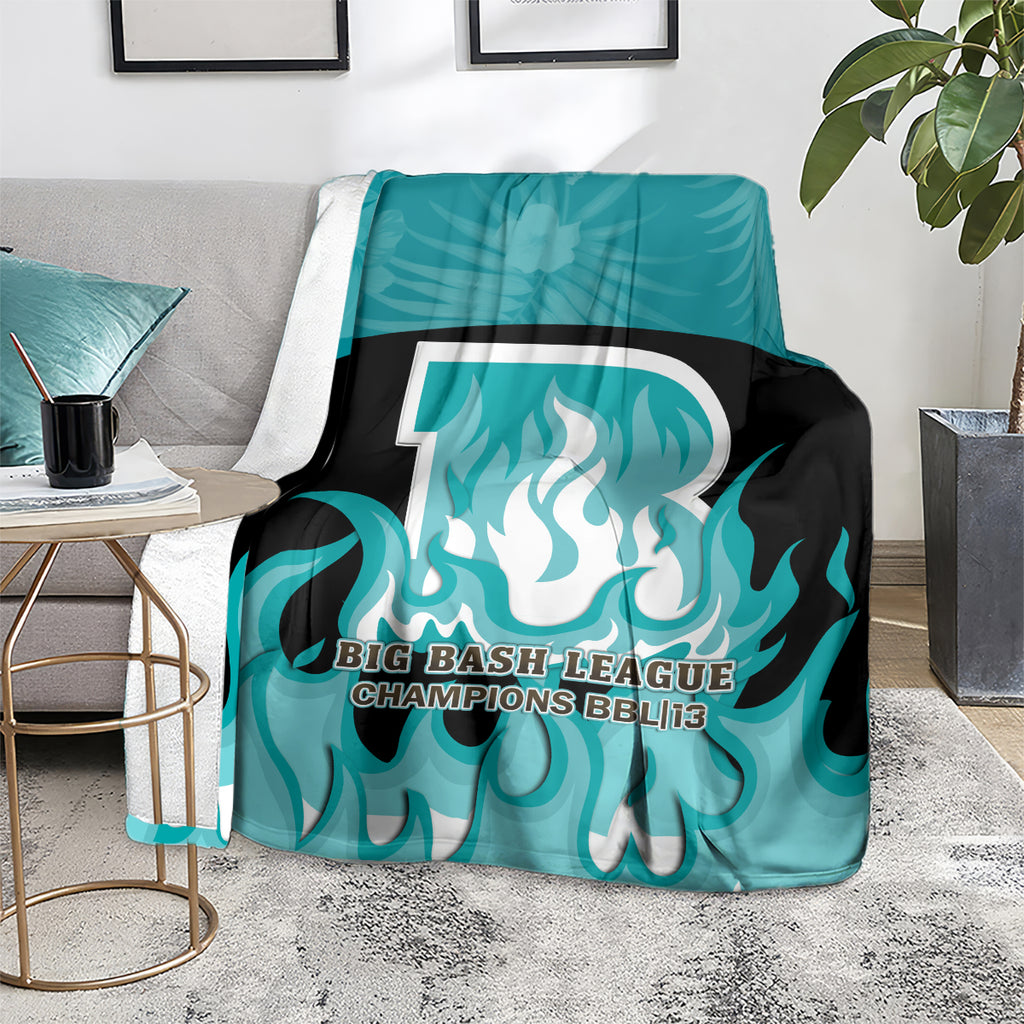Personalised BBL Brisbane Heat Blanket 2nd Champions 2024 New History