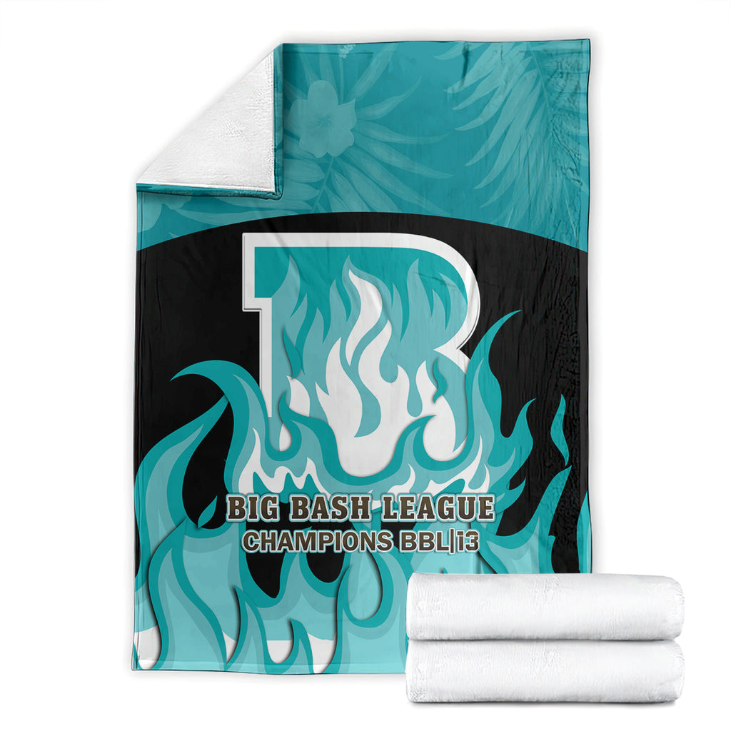 Personalised BBL Brisbane Heat Blanket 2nd Champions 2024 New History