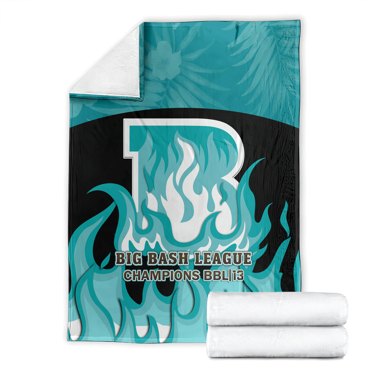 Personalised BBL Brisbane Heat Blanket 2nd Champions 2024 New History