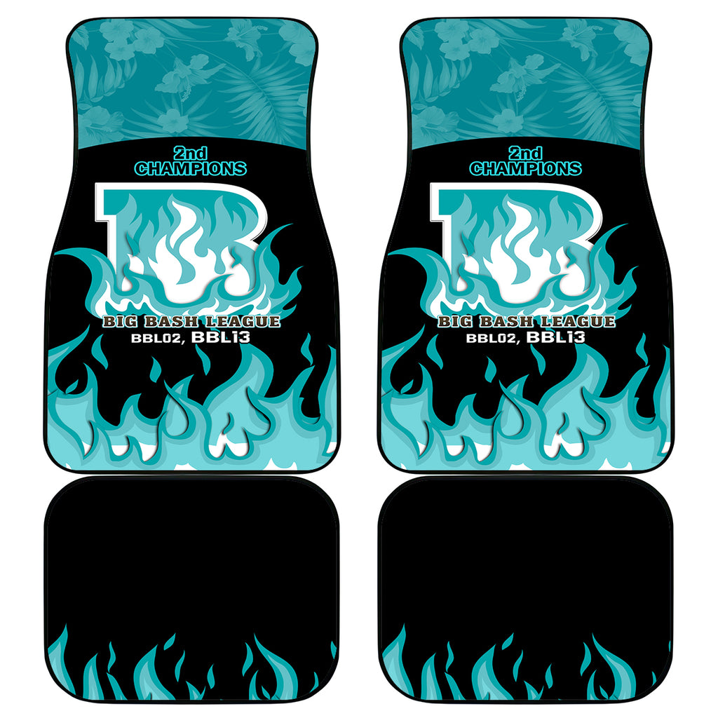 Personalised BBL Brisbane Heat Car Mats 2nd Champions 2024 New History