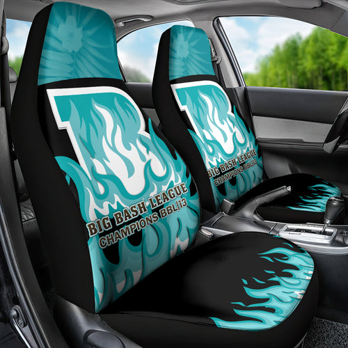 Personalised BBL Brisbane Heat Car Seat Cover 2nd Champions 2024 New History