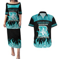 Personalised BBL Brisbane Heat Couples Matching Puletasi and Hawaiian Shirt 2nd Champions 2024 New History