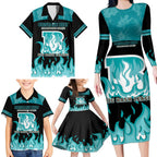 Personalised BBL Brisbane Heat Family Matching Long Sleeve Bodycon Dress and Hawaiian Shirt 2nd Champions 2024 New History