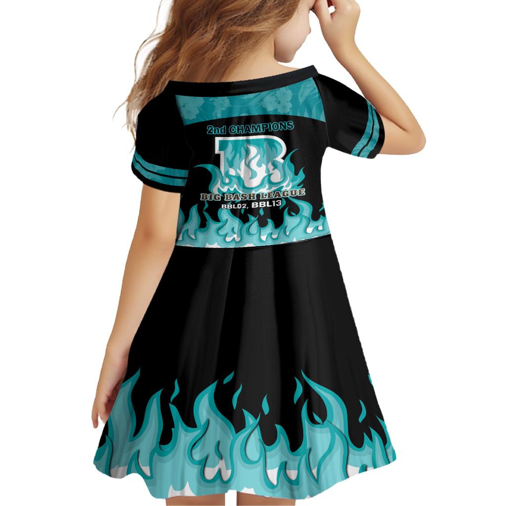 Personalised BBL Brisbane Heat Family Matching Long Sleeve Bodycon Dress and Hawaiian Shirt 2nd Champions 2024 New History