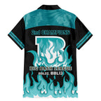 Personalised BBL Brisbane Heat Family Matching Mermaid Dress and Hawaiian Shirt 2nd Champions 2024 New History