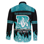 Personalised BBL Brisbane Heat Family Matching Mermaid Dress and Hawaiian Shirt 2nd Champions 2024 New History