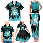Personalised BBL Brisbane Heat Family Matching Tank Maxi Dress and Hawaiian Shirt 2nd Champions 2024 New History